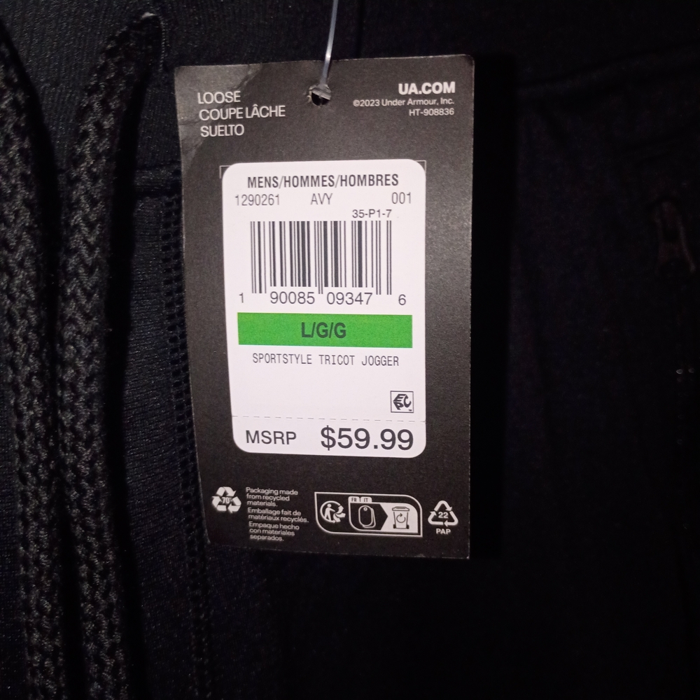 Under Armour Men's Black Pants - Picture 2 of 6